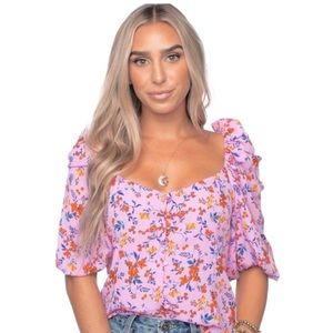 BuddyLove Demi Sweetheart Top - Garden Party